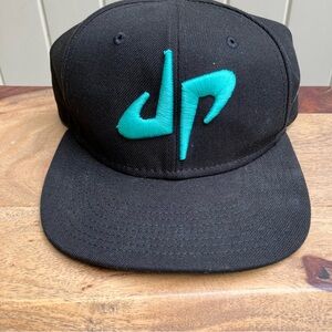 New Era Dude Perfect logo hat snapback black